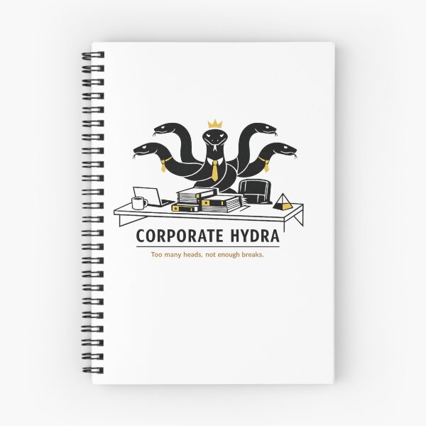 Item preview, Corporate Hydra – Funny Office  Art, Multi‑Headed Business Illustration designed and sold by EdgeSphere.