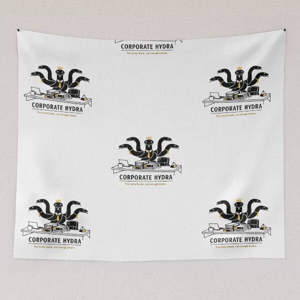 Item preview, Corporate Hydra – Funny Office Art, Multi‑Headed Business Illustration designed and sold by EdgeSphere.
