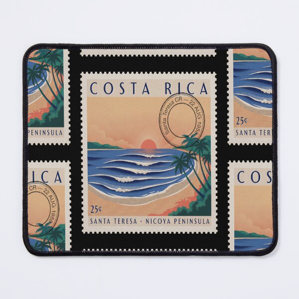Item preview, Santa Teresa Costa Rica Pacific Postage Stamp Sticker designed and sold by stickercuffs.