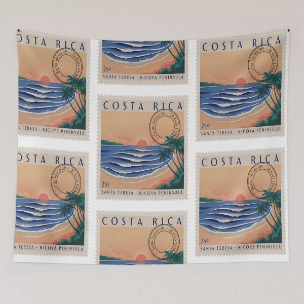Item preview, Santa Teresa Costa Rica Pacific Postage Stamp Sticker designed and sold by stickercuffs.