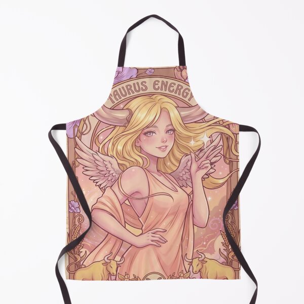 Item preview, Taurus Zodiac Goddess Anime Art | Taurus Energy Celestial Angel | Kawaii Astrology Illustration | Pastel Horoscope Wall Art | Bull Zodiac Sign | Taurus Birthday Gift | Fantasy Decor designed and sold by RSDigitalPrintDesign.