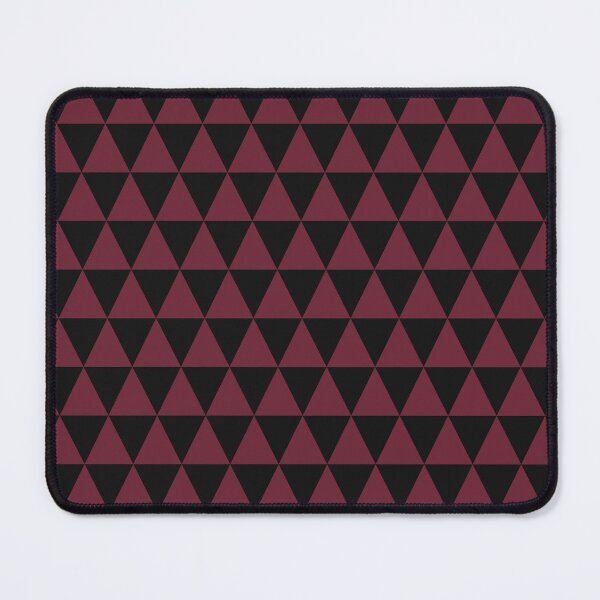 Item preview, Black And Burgundy Triangle Grid Pattern designed and sold by pattern-archive.