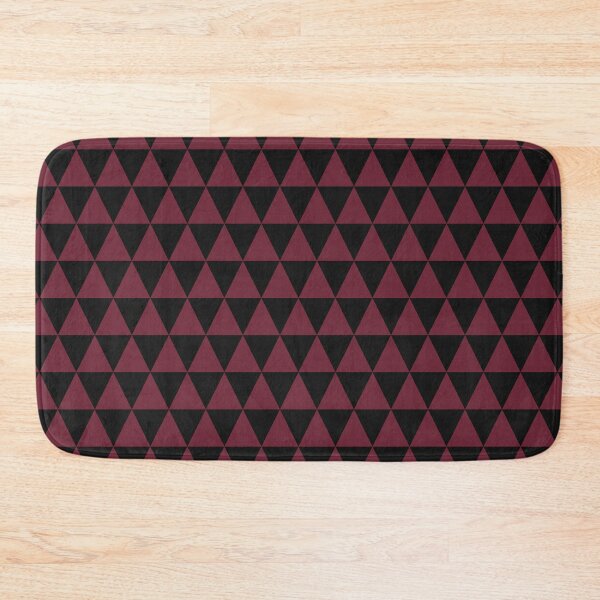 Item preview, Black And Burgundy Triangle Grid Pattern designed and sold by pattern-archive.