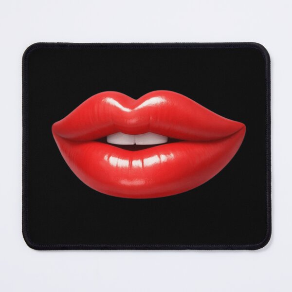 Item preview, Floating 3D Cartoon Lips – Glossy Red Pop Art designed and sold by Timeless Junction.