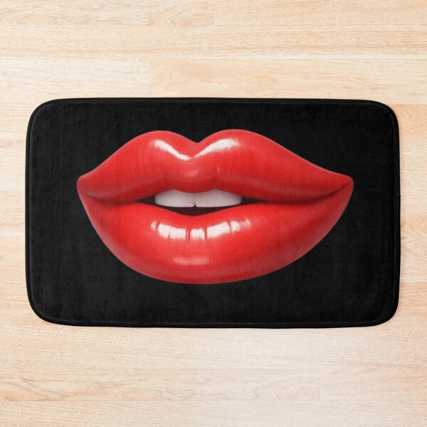 Artikelvorschau, Schwebende 3D-Cartoon-Lippen – Glänzende rote Pop-Art entworfen und verkauft von Timeless Junction.