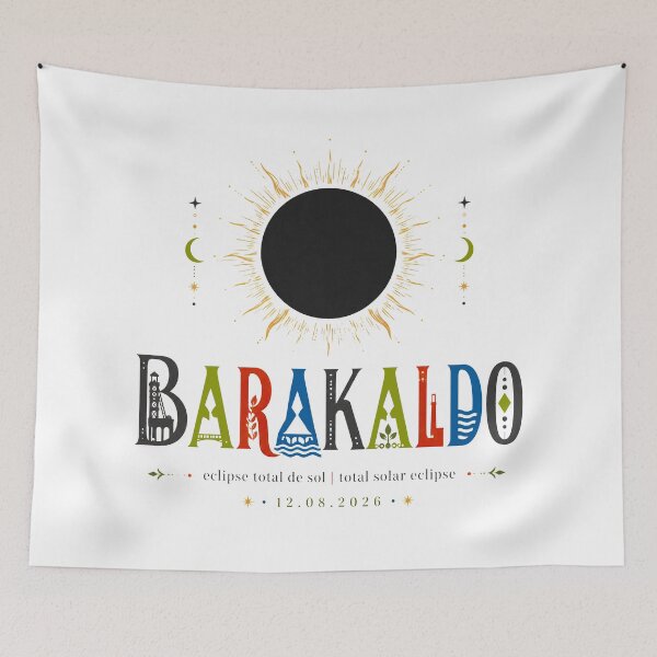Item preview, Barakaldo Total Solar Eclipse 2026 designed and sold by Beyond Destinations.