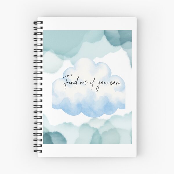 Item preview, Abstract Teal Blue Cloud Background -Find Me T shift design designed and sold by SVSocialH.