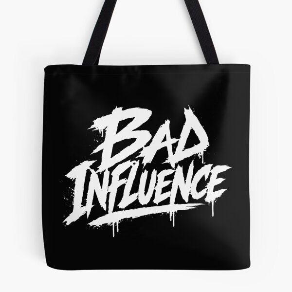 Item preview, Bad Influence Funny Quote T-Shirt | Rebel Vibes Graphic Tee designed and sold by BRUNTadventures.