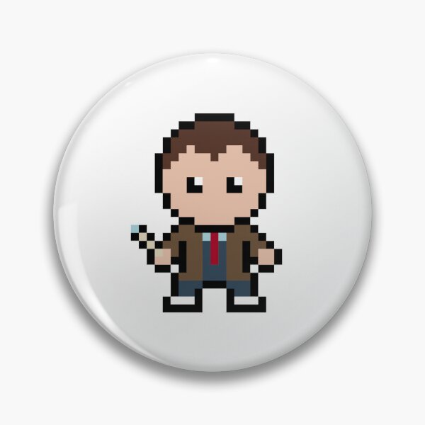 Item preview, Personajes pixelados - Décimo Doctor Who - David Tennant designed and sold by FancyOwlDesigns.