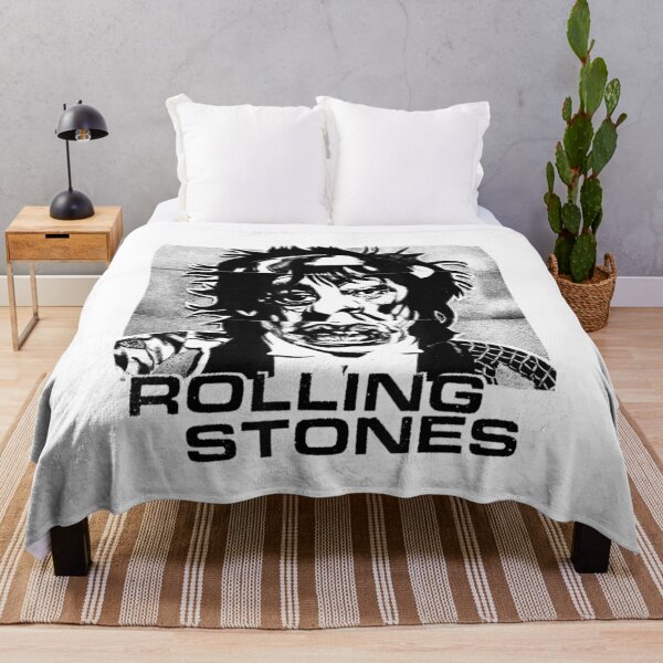 Item preview, Vintage Mick Jagger Portrait Black Graphic Classic Rock Music Band Design designed and sold by stellarofsea.