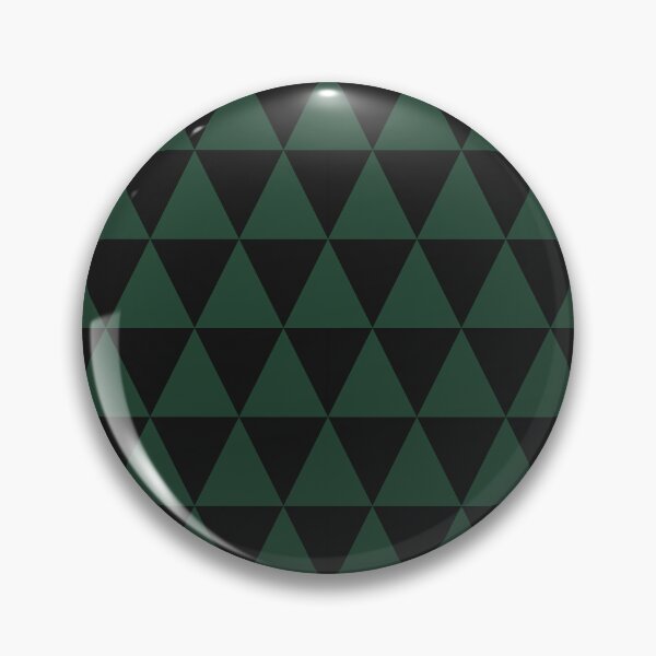 Item preview, Black And Forest Green Triangle Grid Pattern designed and sold by pattern-archive.