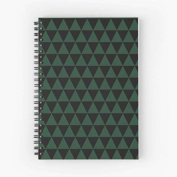Item preview, Black And Forest Green Triangle Grid Pattern designed and sold by pattern-archive.