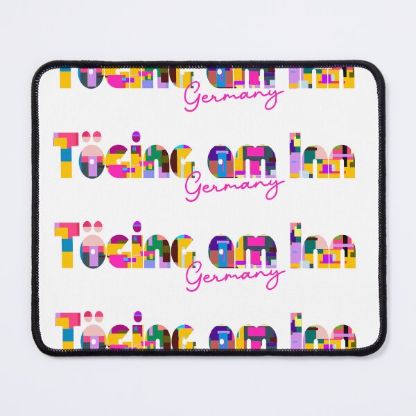 Item preview, Töging am Inn, Germany, Vibrant Abstract City Typography Art designed and sold by Wanderful-roads.