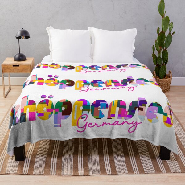 Item preview, Schöppenstedt, Germany, Vibrant Abstract City Typography Art designed and sold by Wanderful-roads.