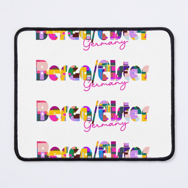 Item preview, Berga/Elster, Germany, Vibrant Abstract City Typography Art designed and sold by Wanderful-roads.