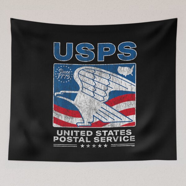 Item preview, Vintage United States Postal Service Eagle Logo American Flag designed and sold by stellarofsea.