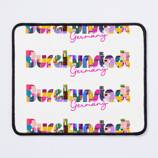 Item preview, Burgkunstadt, Germany, Vibrant Abstract City Typography Art designed and sold by Wanderful-roads.