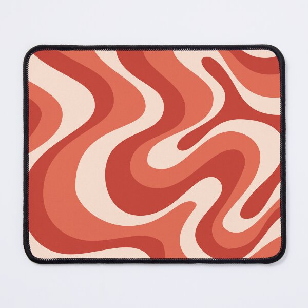 Item preview, Liquid Swirl Retro Abstract in pinks tones, Light Blush, Cream, and White designed and sold by Differenceee.