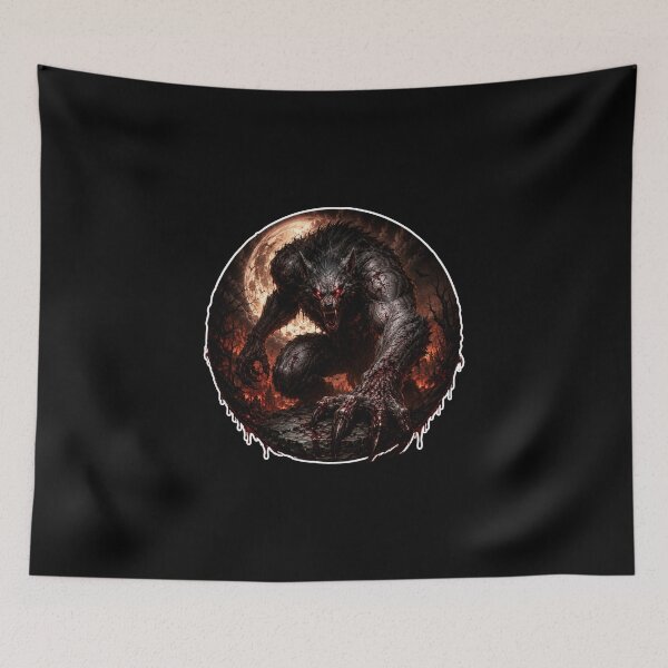 Item preview, Scary bloodthirsty Werewolf art designed and sold by SMARTKIT  DESIGNAGENCY.