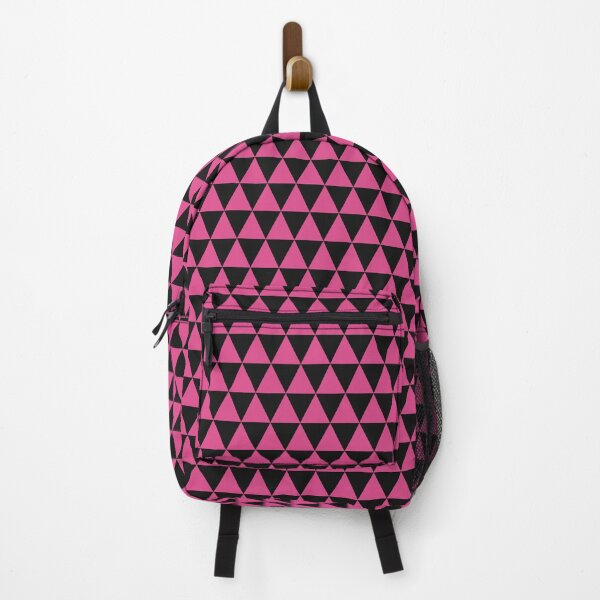 Item preview, Black And Hot Pink Triangle Grid Pattern designed and sold by pattern-archive.