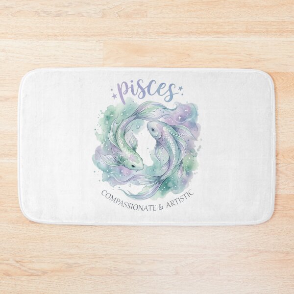 Item preview, Pisces Zodiac Watercolor Fish | Compassionate & Artistic | Daily Horoscope Astrology Gift designed and sold by Bhaskar Digital Art.