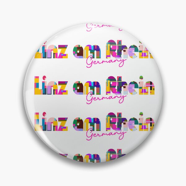Item preview, Linz am Rhein, Alemania, Arte tipográfico abstracto y vibrante de la ciudad designed and sold by Wanderful-roads.