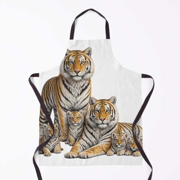 Item preview, Realistic Bengal Tiger Family – Majestic Wildlife Art designed and sold by SmikiM.