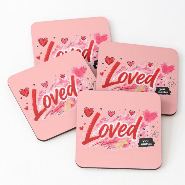 Item preview, Loved Typography Design designed and sold by Aries Creation Store.