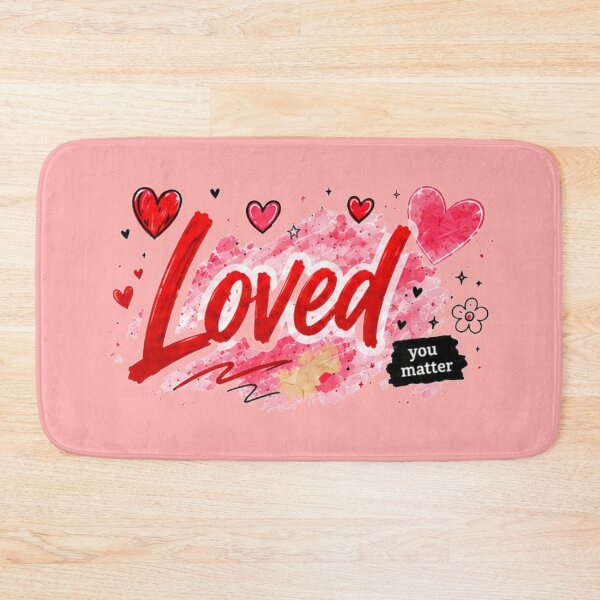 Item preview, Loved Typography Design designed and sold by Aries Creation Store.