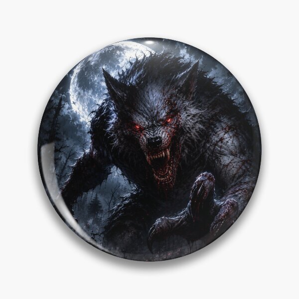 Item preview, Scary full moon Werewolf art designed and sold by SMARTKIT  DESIGNAGENCY.