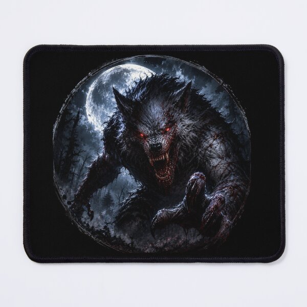 Item preview, Scary full moon Werewolf art designed and sold by SMARTKIT  DESIGNAGENCY.
