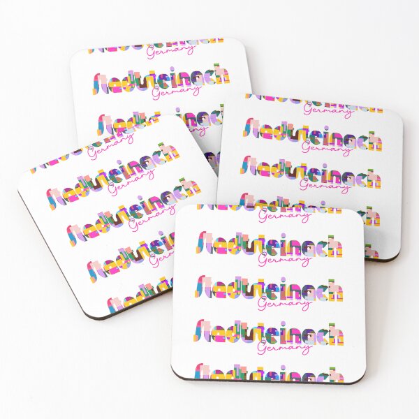 Item preview, Stadtsteinach, Germany, Vibrant Abstract City Typography Art designed and sold by Wanderful-roads.