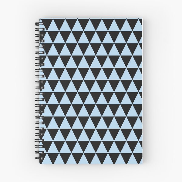 Item preview, Black And Ice Blue Triangle Grid Pattern designed and sold by pattern-archive.