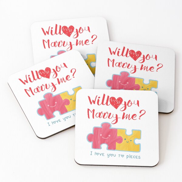 Item preview, Will You Marry Me Proposal Puzzle Piece Design designed and sold by NikBrin Prevail .