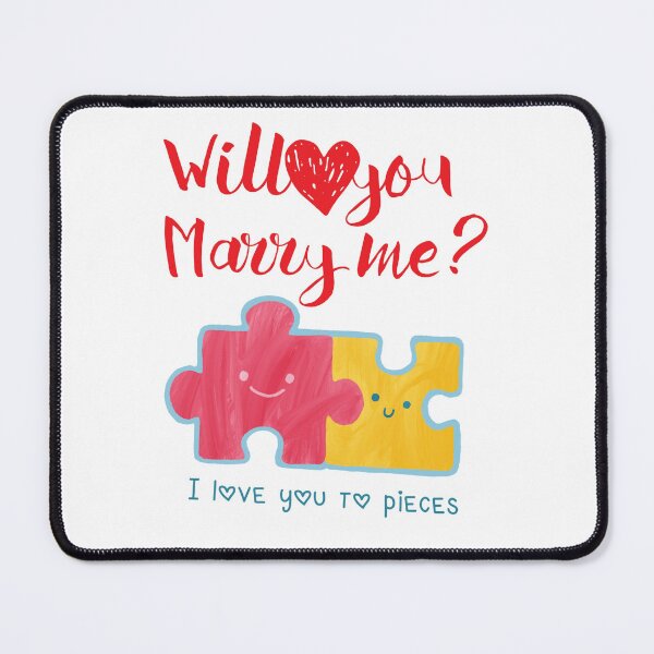 Item preview, Will You Marry Me Proposal Puzzle Piece Design designed and sold by NikBrin Prevail .