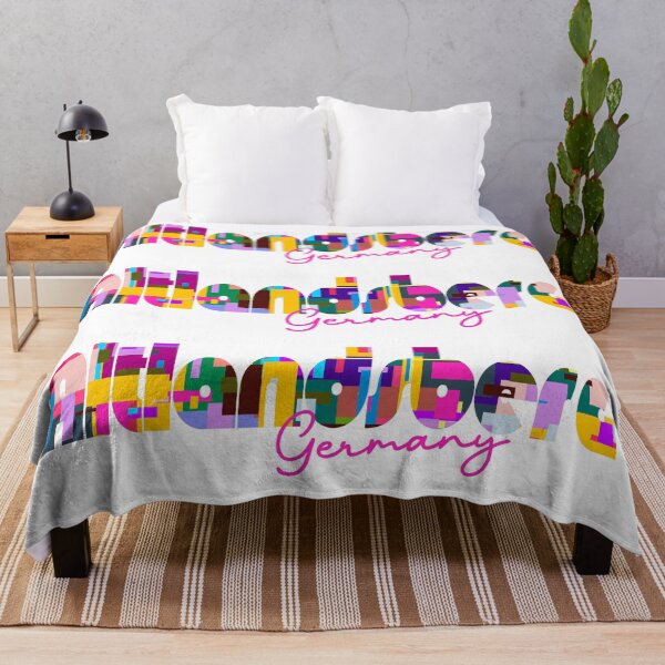 Item preview, Altlandsberg, Germany, Vibrant Abstract City Typography Art designed and sold by Wanderful-roads.