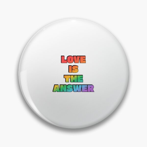 Item preview, Love Is The Answer LGBTQ rainbow gay pride designed and sold by Inspirationmotivation.