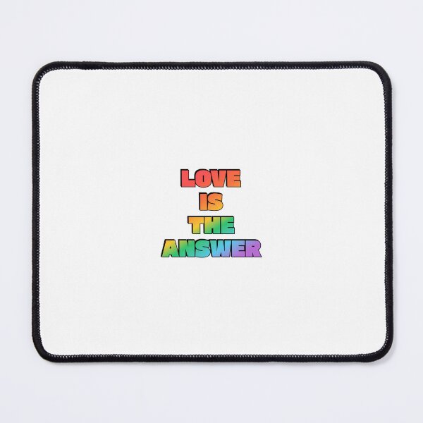 Item preview, Love Is The Answer LGBTQ rainbow gay pride designed and sold by Inspirationmotivation.