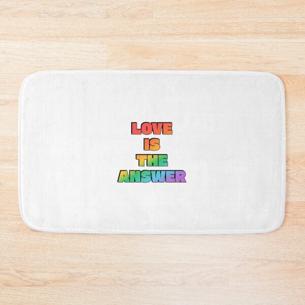 Item preview, Love Is The Answer LGBTQ rainbow gay pride designed and sold by Inspirationmotivation.