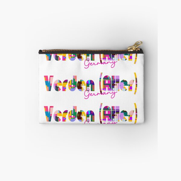 Item preview, Verden (Aller), Germany, Vibrant Abstract City Typography Art designed and sold by Wanderful-roads.