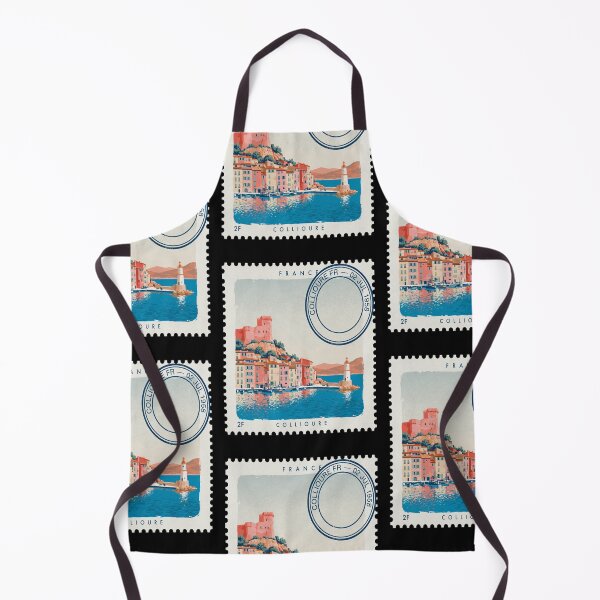 Item preview, Collioure France Côte Vermeille Postage Stamp Travel Sticker designed and sold by stickercuffs.