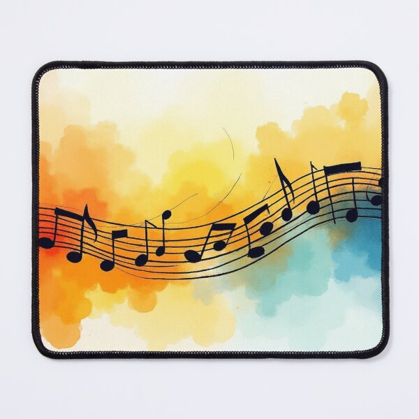 Item preview, Colorful Music Notes Watercolor Painting. designed and sold by fbtrisha.