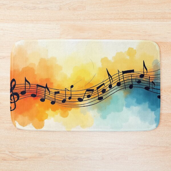 Item preview, Colorful Music Notes Watercolor Painting. designed and sold by fbtrisha.