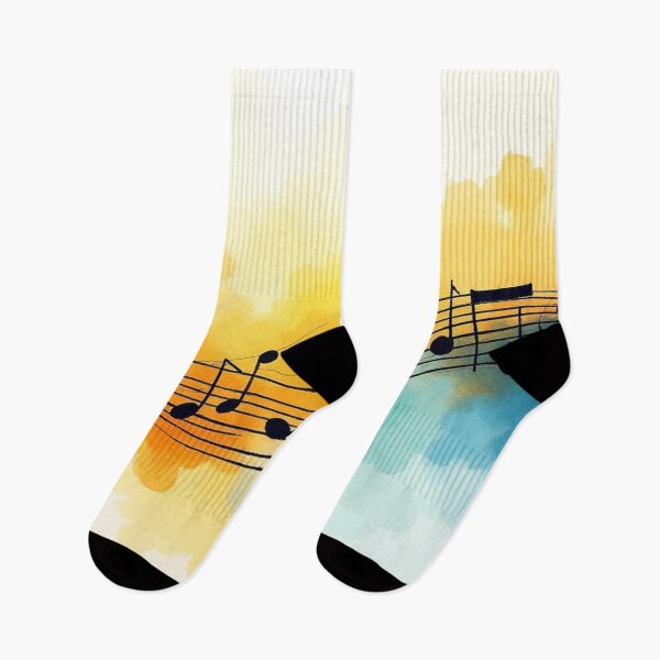 Item preview, Colorful Music Notes Watercolor Painting. designed and sold by fbtrisha.