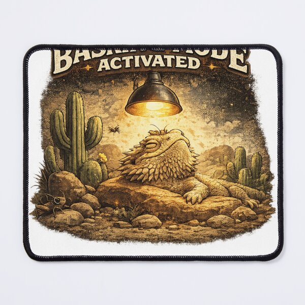 Item preview, Basking Mode Activated Vintage Bearded Dragon designed and sold by fantasyy.