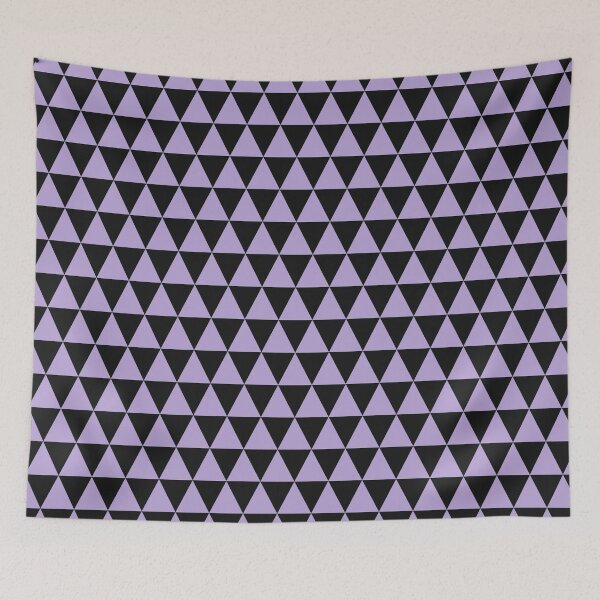 Item preview, Black And Lilac Triangle Grid Pattern designed and sold by pattern-archive.