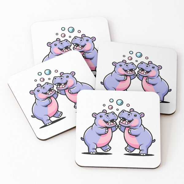 Item preview, Funny Hippopotamus designed and sold by Royalsticker.
