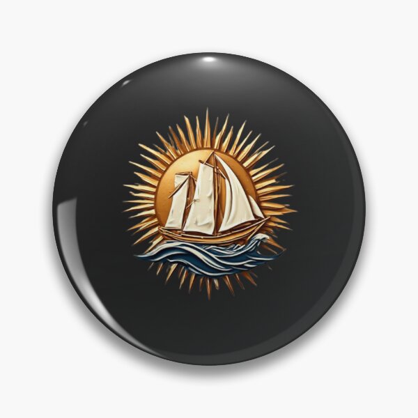 Artikelvorschau, Sailing Ship with Sun & Wave | Elysium Echoes Icon 01 entworfen und verkauft von Shift-Bloom.