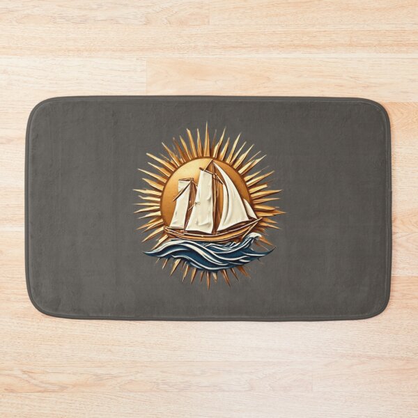 Item preview, Sailing Ship with Sun & Wave | Elysium Echoes Icon 01 designed and sold by Shift-Bloom.