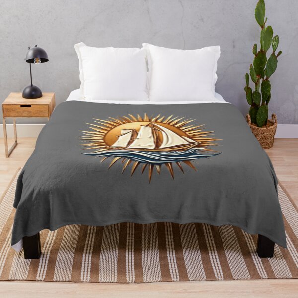 Item preview, Sailing Ship with Sun & Wave | Elysium Echoes Icon 01 designed and sold by Shift-Bloom.